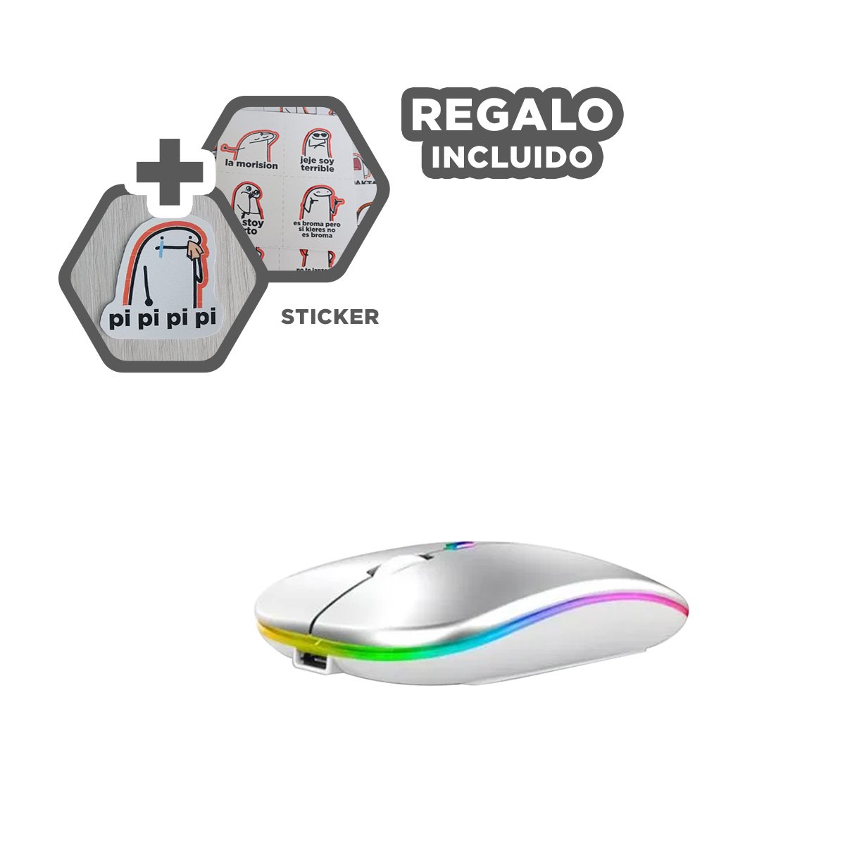 ALTAVOZ REPRODUCCION LIGERA SONIDO POTENTE NEGRO Y MUSICA LIMPIA Y+REGALO STICKER - 1