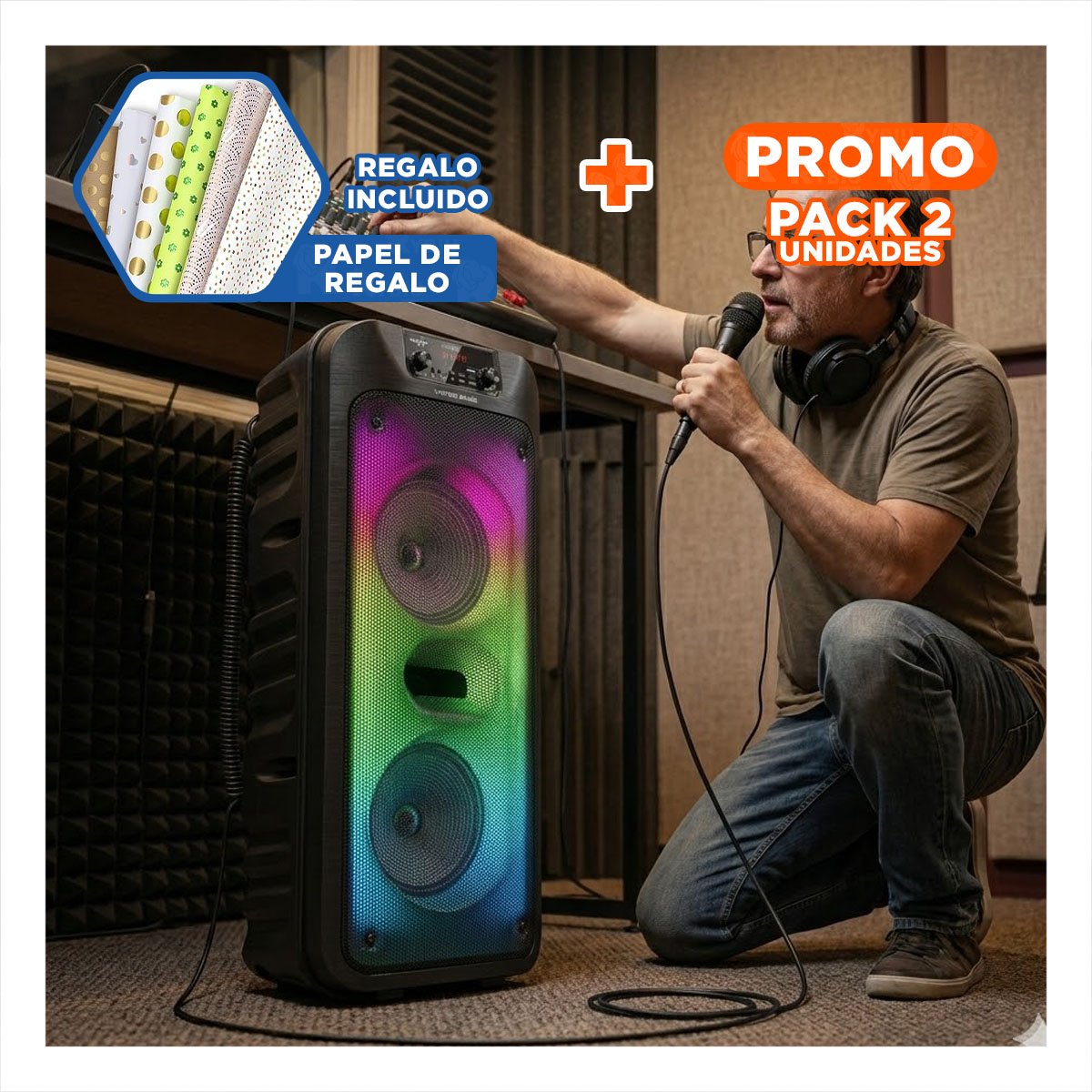 PACK2 RATON INALAMBRICO NEGRO CON SISTEMA PRECISO Y ALTA VELOCIDAD CONFIABLE Y+PAPEL REGALO - 1