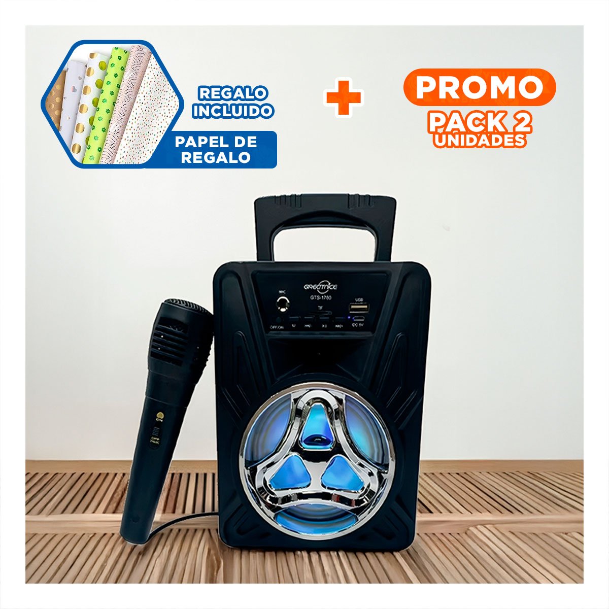 PACK2 RATON INALAMBRICO NEGRO CON SISTEMA PRECISO Y ALTA VELOCIDAD CONFIABLE Y+PAPEL REGALO - 1
