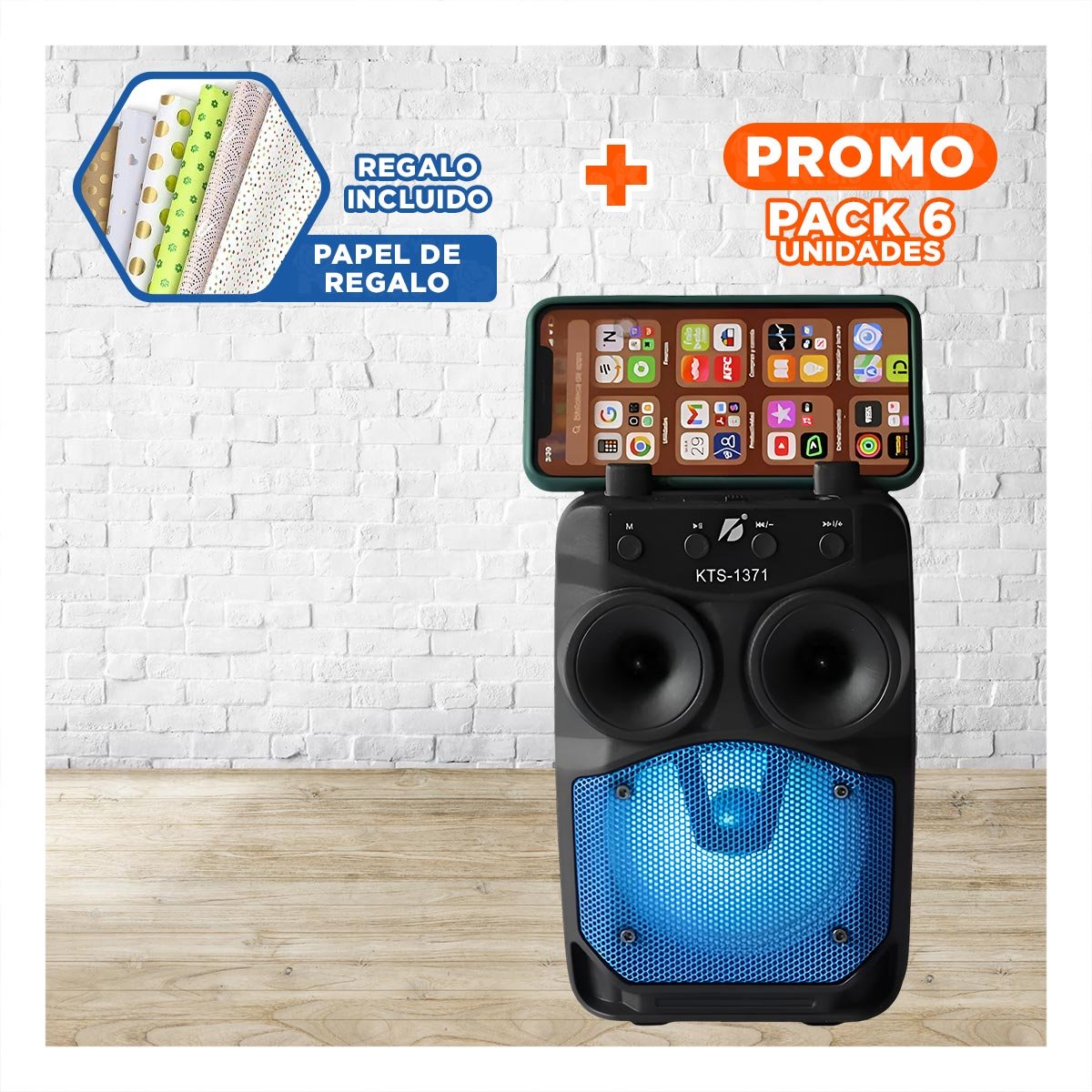 PACK6 APUNTADOR NEGRO CON CONEXION RAPIDA INALAMBRICO Y SENSOR POTENTE FIABLE Y+PAPEL REGALO - 1