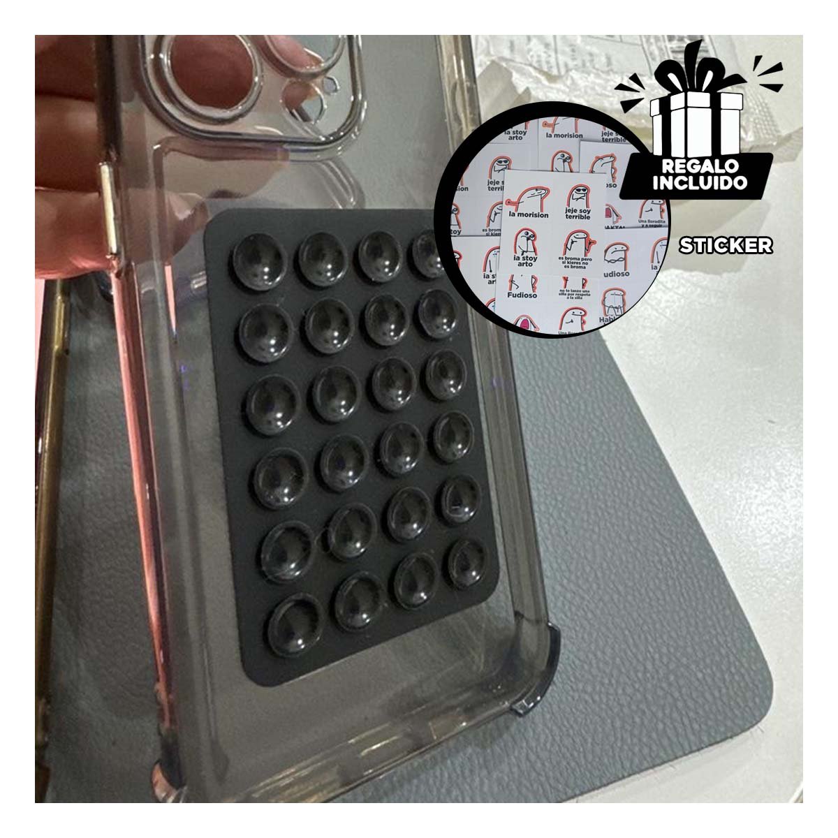 DISPOSITIVO NEGRO CON CONEXION RAPIDA INALAMBRICO Y SENSOR POTENTE ESTABLE Y+REGALO STICKER - 1