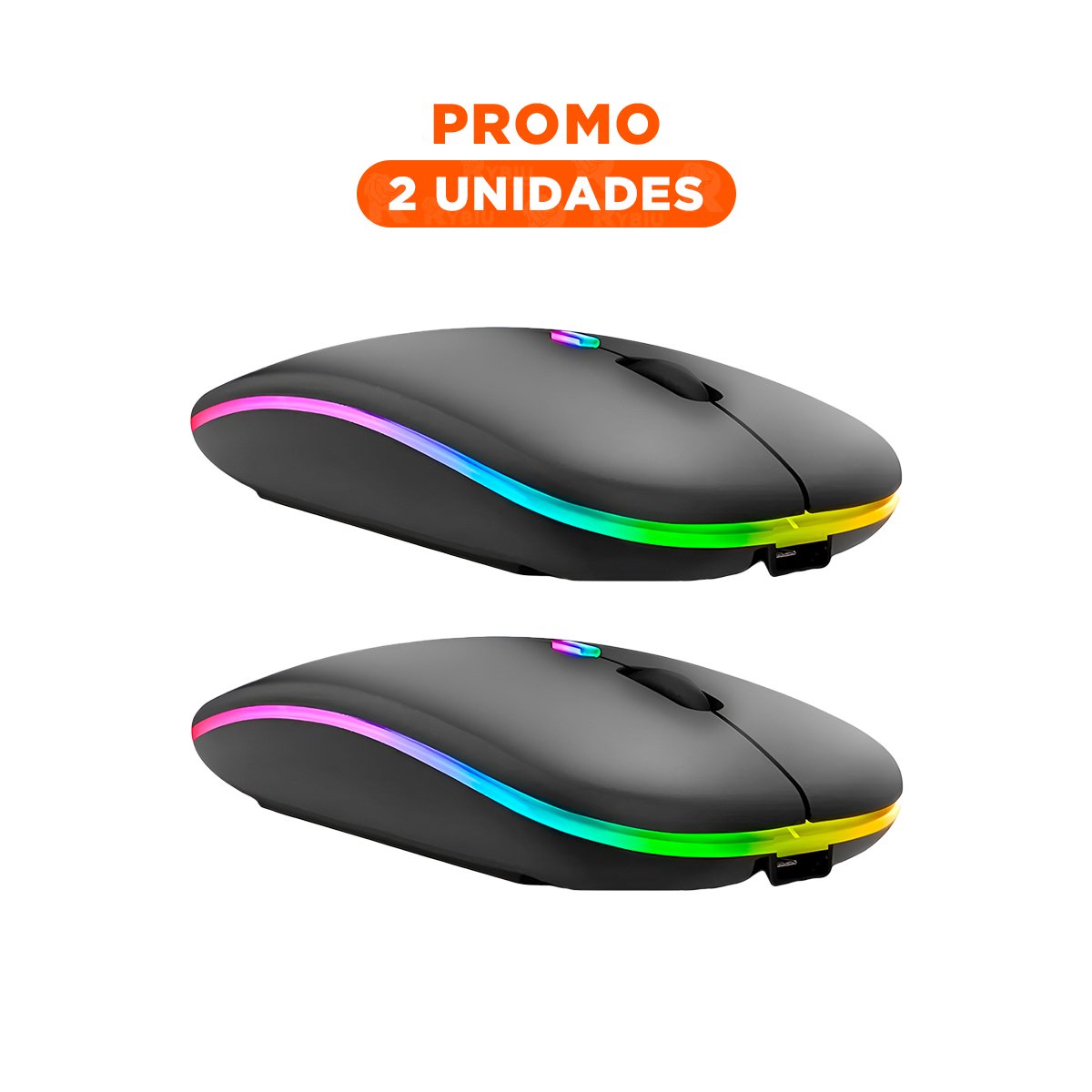 PACK2 RATON NEGRO INALAMBRICO CON TECNOLOGIA AVANZADA Y RENDIMIENTO SEGURO - 1