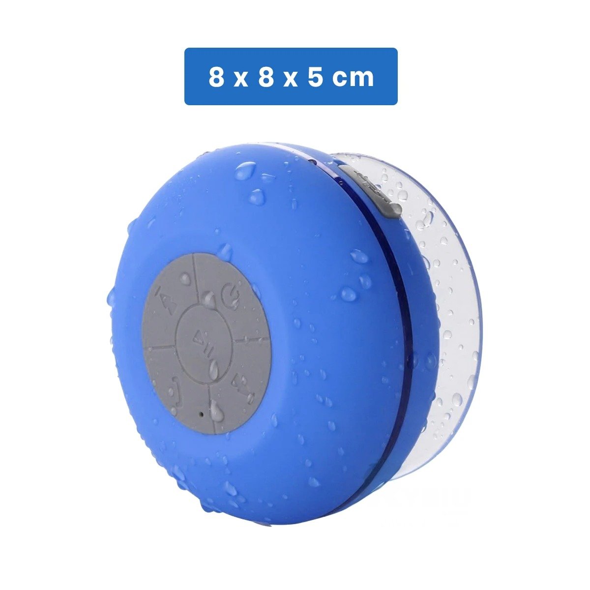PACK2 ALTAVOZ AZUL PARA BANO CON REPRODUCCION INALAMBRICA Y SONIDO ESTABLE Y+REGALO STICKER - 4