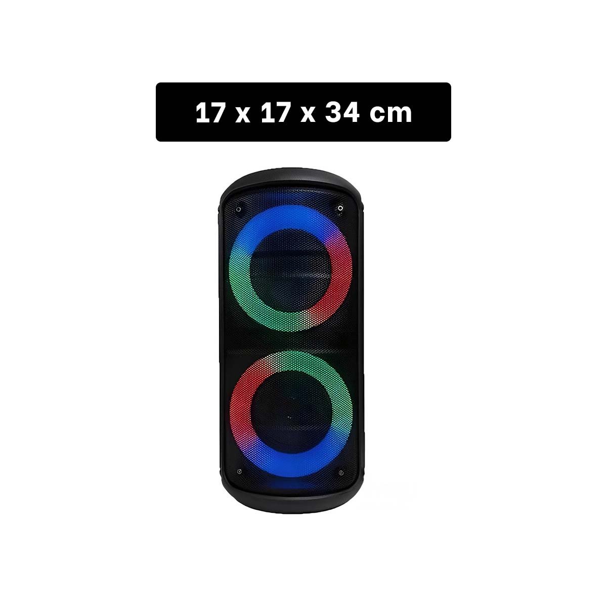 PACK4 ALTAVOZ PORTATIL NEGRO CON CONEXION INALAMBRICA PARA MUSICA EN EXTERIORES - 4