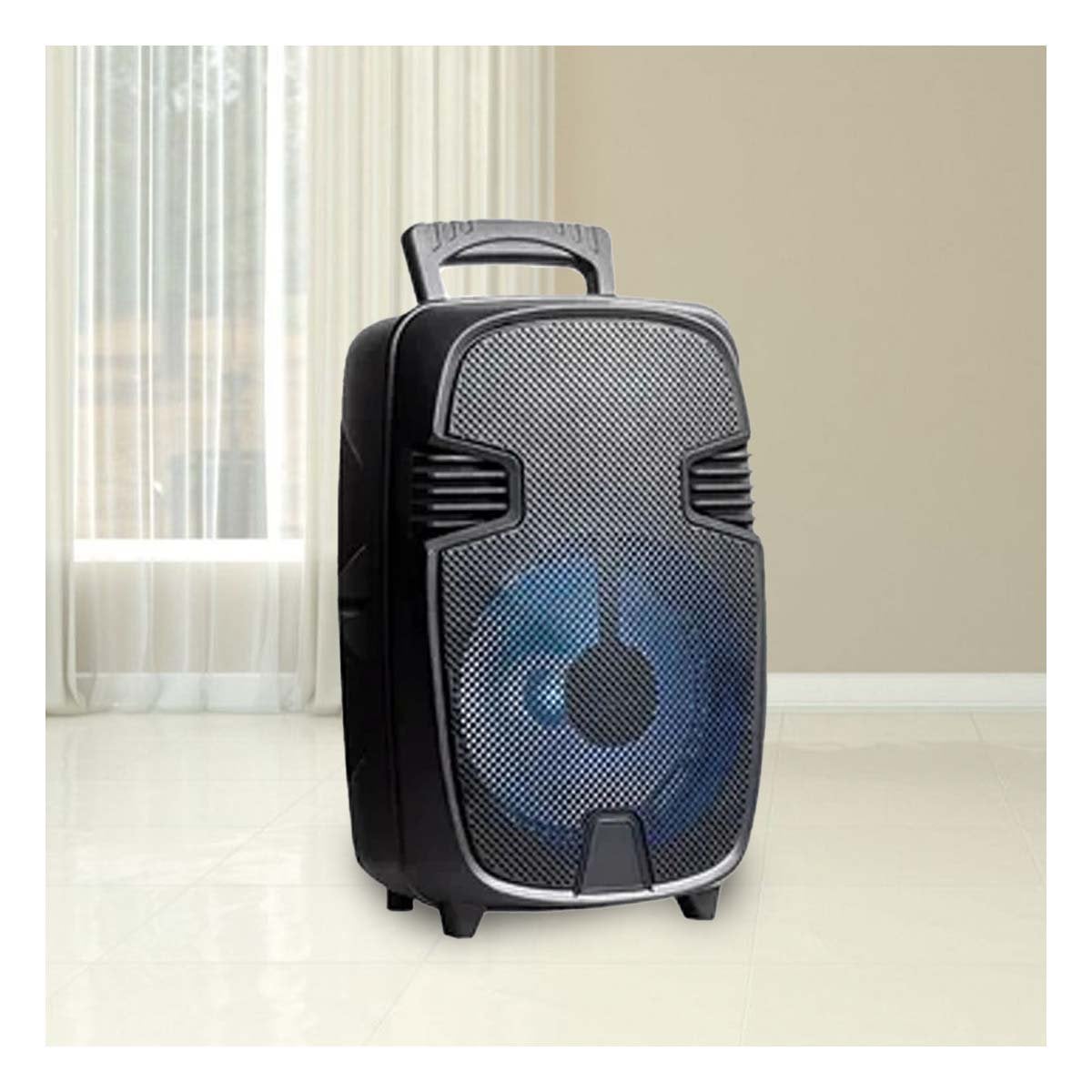 ALTOPARLANTE NEGRO CON MICROFONO CON SONIDO ESTABLE PARA AMBIENTE Y+POST IT - 2