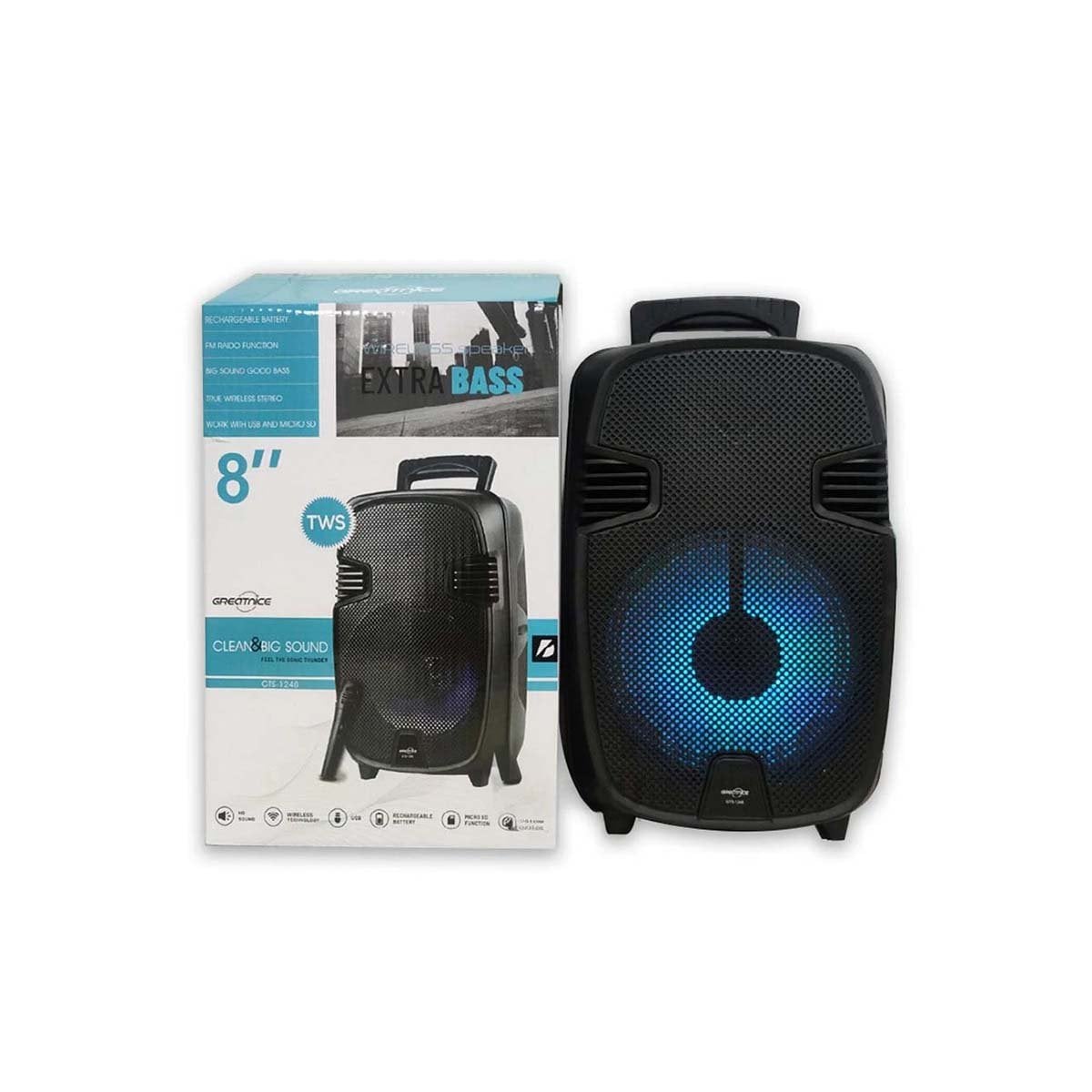 PACK4 EQUIPO CON MICROFONO NEGRO CON AUDIO SOLIDO PARA REUNIONES Y+PAPEL REGALO - 3