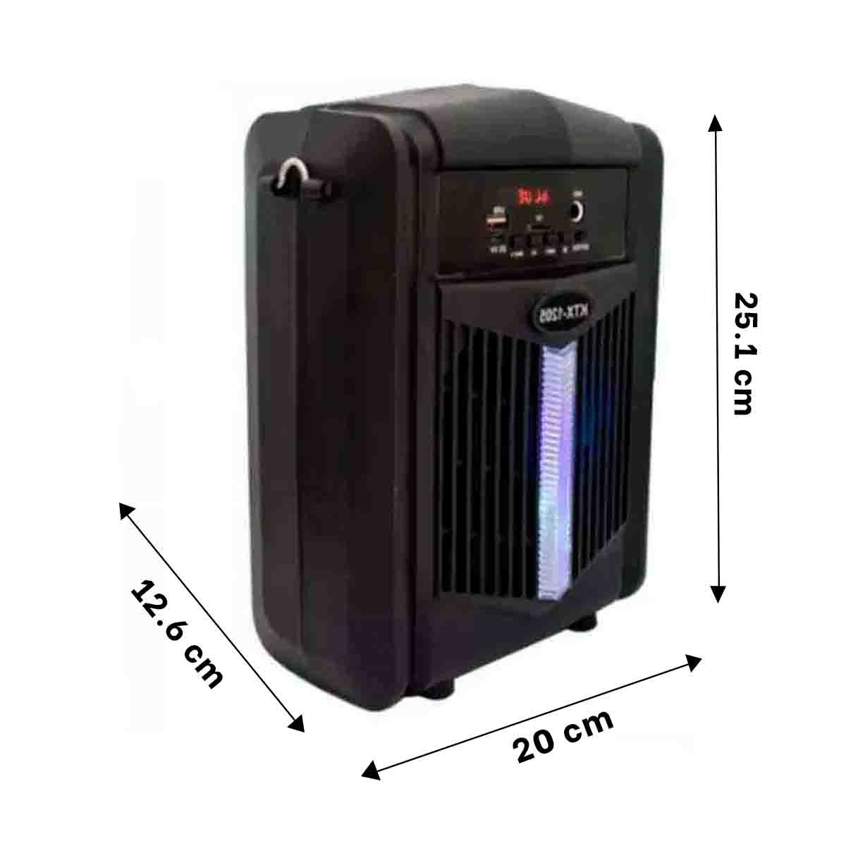 PACK2 BOCINA CON MICROFONO NEGRO PARA CANTAR KARAOKE EN CASA CON SONIDO NITIDO Y+PAPEL REGALO - 4