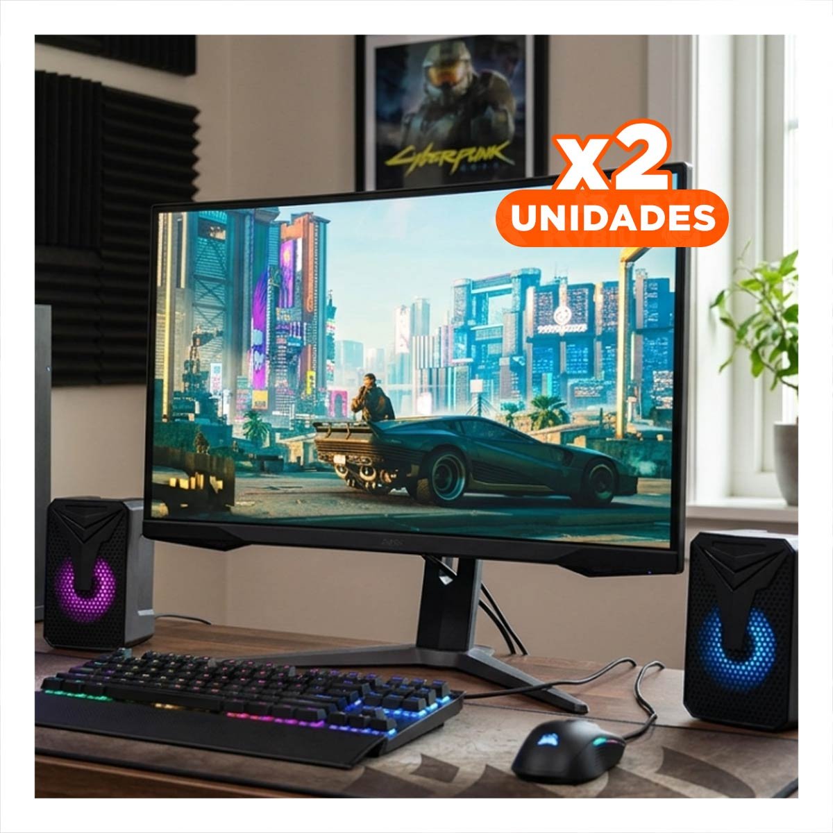 PACK2 REPRODUCTOR DE AUDIO COMPACTO CON SONIDO DEFINIDO PARA VIAJES Y+REGALO STICKER - 1