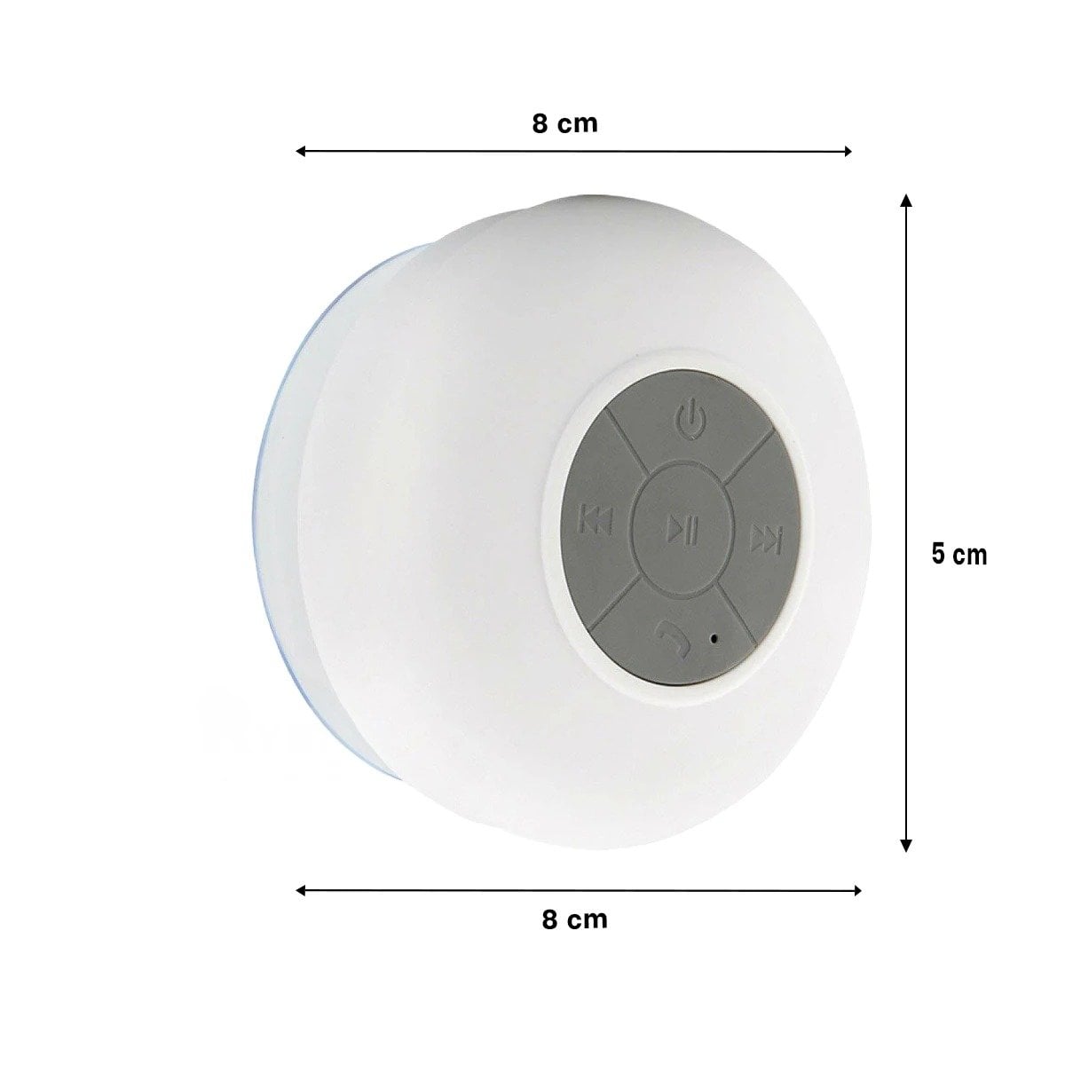 PACK2 ALTAVOZ BLANCO CON CONEXION BLUETOOTH PARA REPRODUCIR SONIDO CLARO Y+PAPEL REGALO - 4