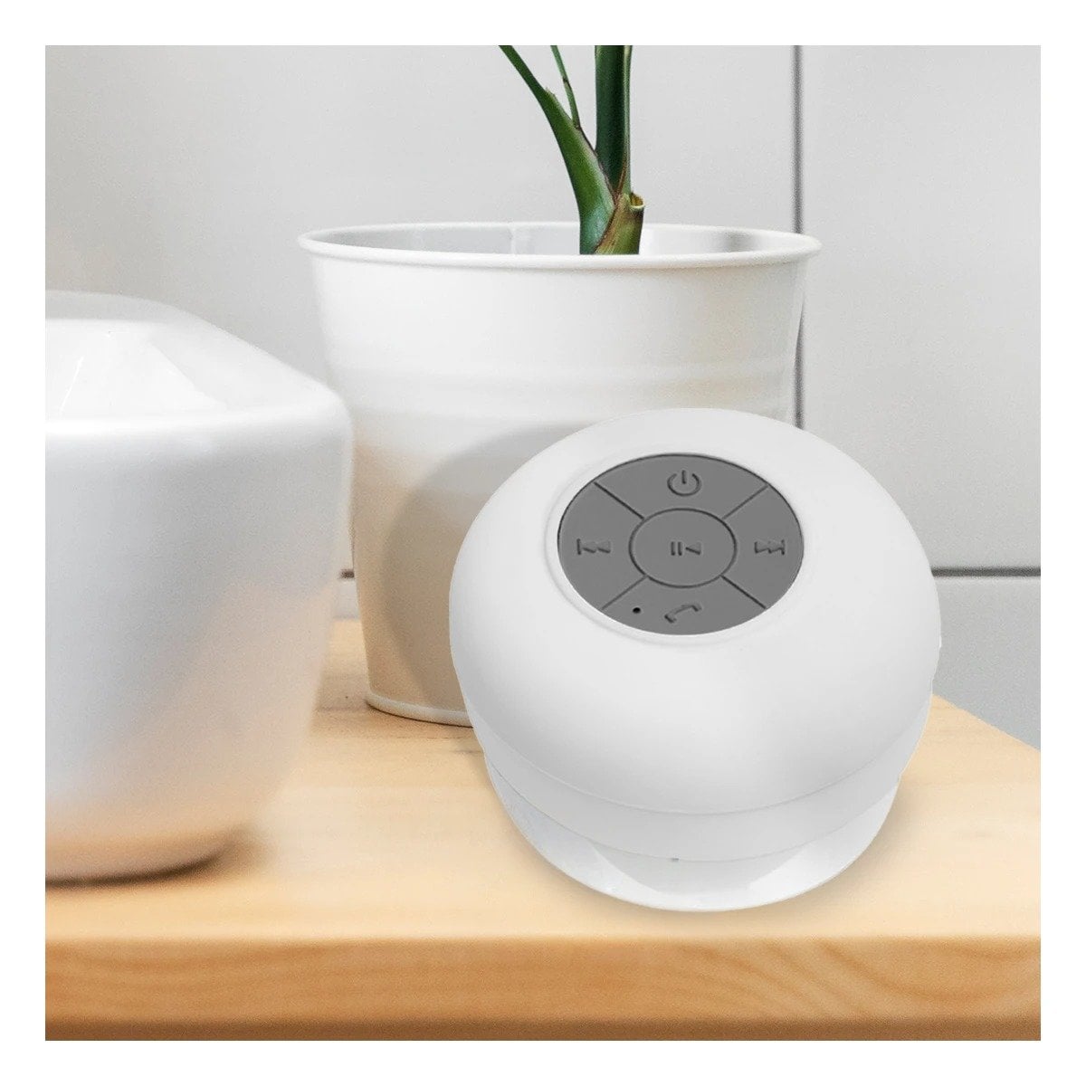 PACK2 ALTAVOZ BLANCO CON CONEXION BLUETOOTH PARA REPRODUCIR SONIDO CLARO Y+PAPEL REGALO - 5