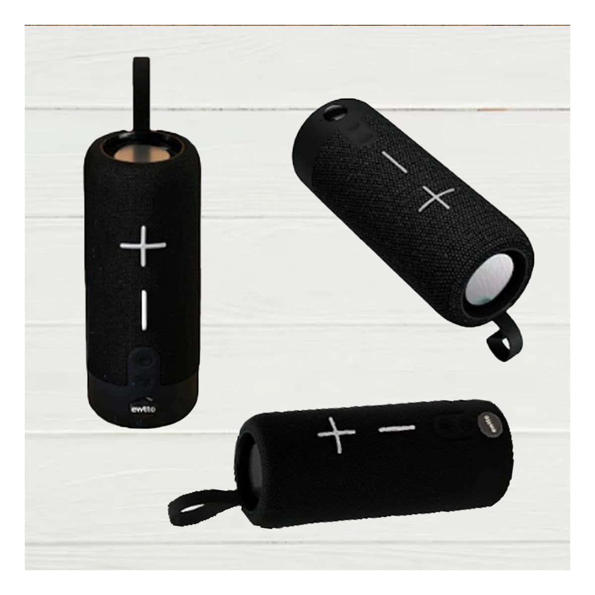 PACK2 ALTAVOZ MODERNO NEGRO TECNOLOGIA FUNCIONAL PARA MUSICA, JUEGOS Y PELICULAS Y+PAPEL REGALO - 2