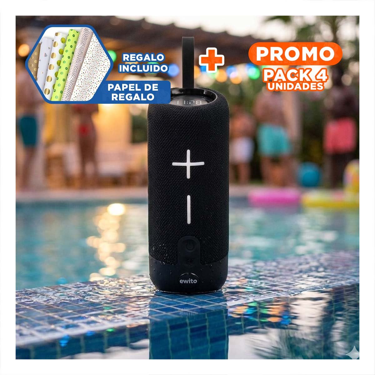 PACK4 REPRODUCTOR COMPACTO NEGRO AUDIO PORTATIL Y FUNCIONAL PARA CASA Y ESTUDIO Y+PAPEL REGALO - 1