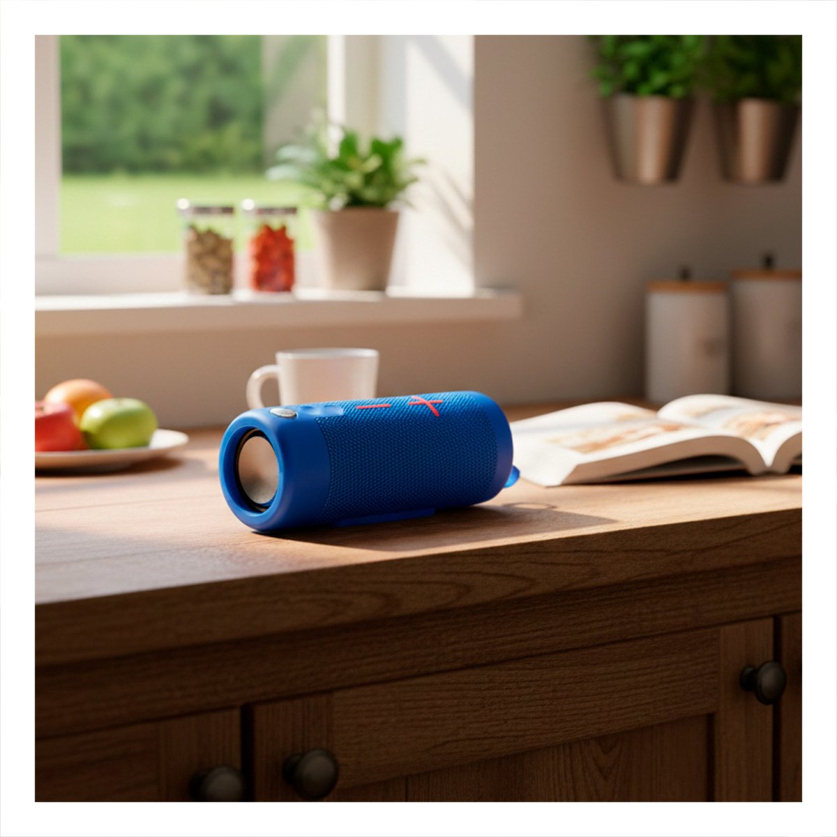 PACK2 ALTAVOZ COMPACTO AZUL SONIDO CLARO Y ACCESORIO PORTATIL PARA CASA Y+REGALO STICKER - 3