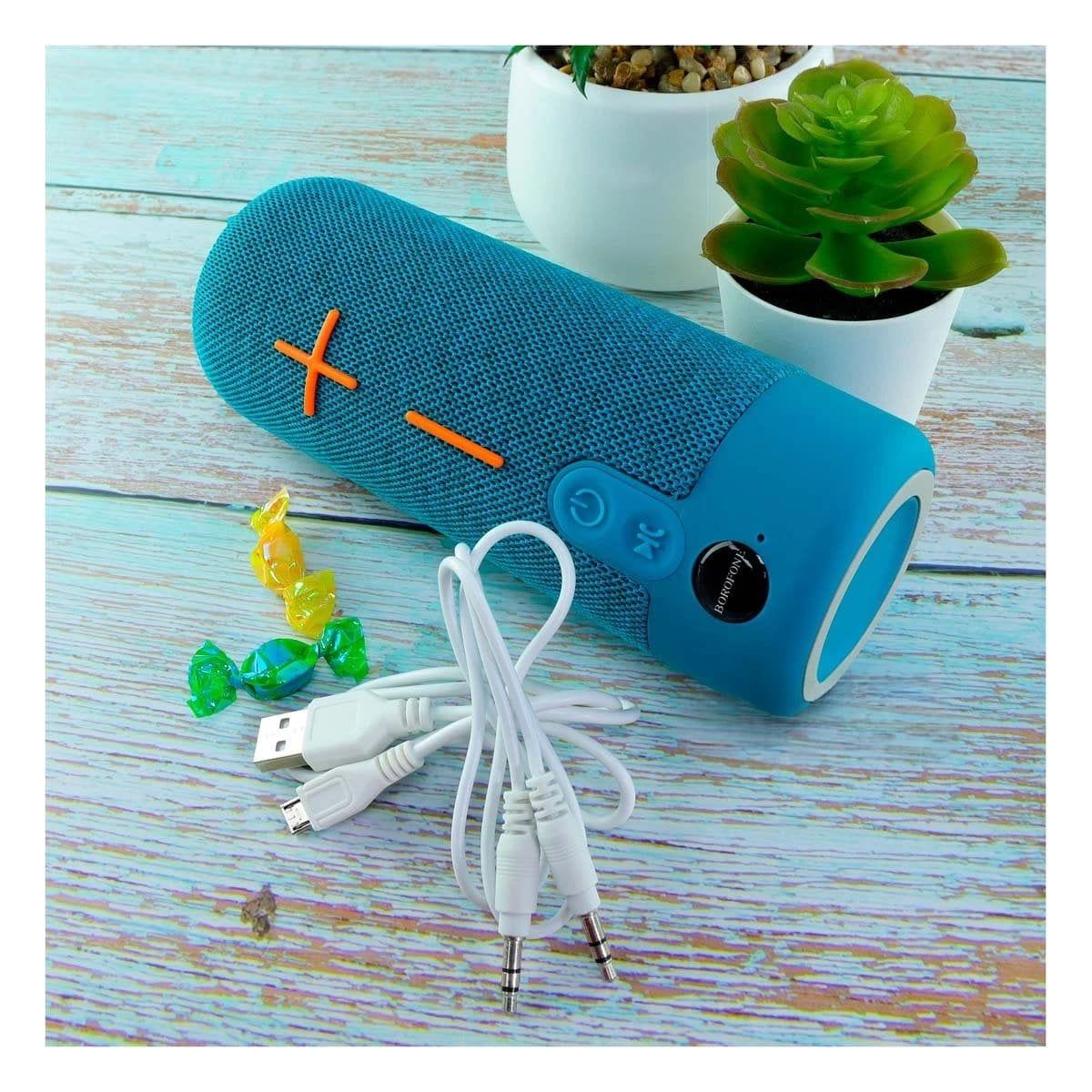 PACK4 REPRODUCTOR GAMER CELESTE ESTILO COMODO Y FUNCIONAL PARA FIESTA Y CASA Y+PAPEL REGALO - 5