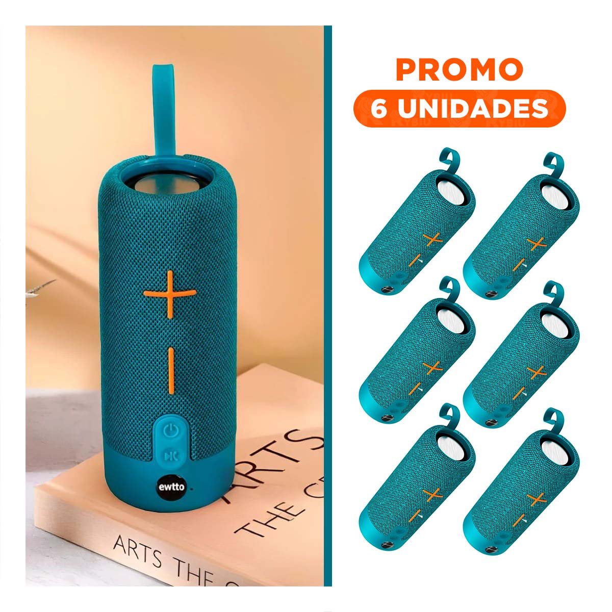 PACK6 ALTAVOZ DIGITAL CELESTE TECNOLOGIA PORTATIL Y FUNCIONAL PARA REPRODUCIR MUSICA - 1