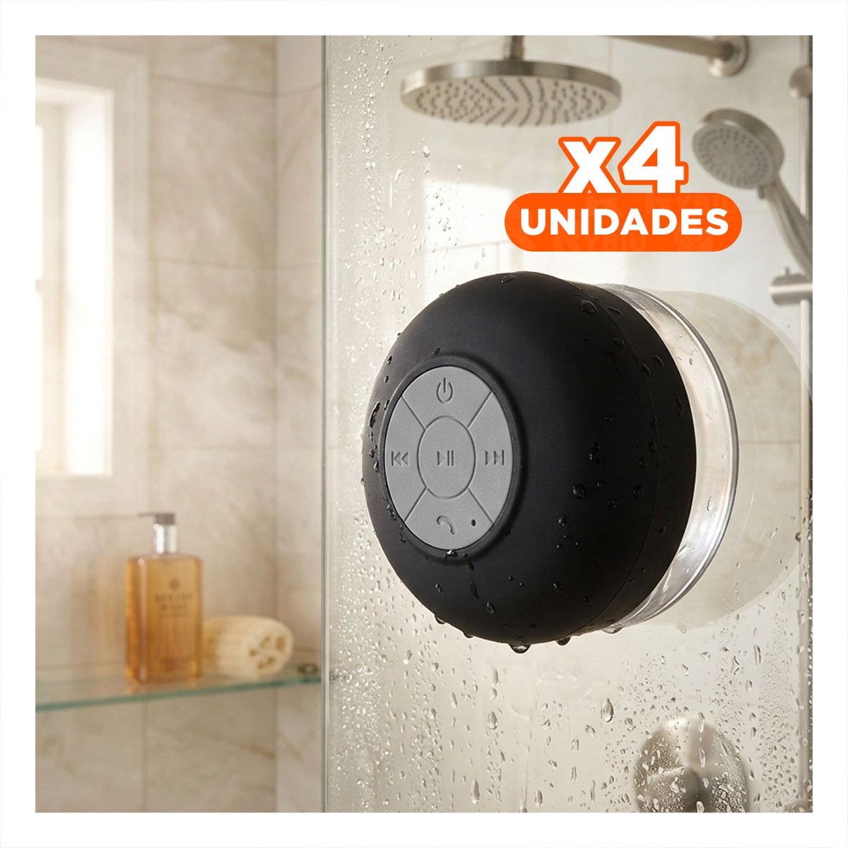 PACK4 EQUIPO NEGRO CON CONEXION INALAMBRICA PARA ESCUCHAR MUSICA EN CASA - 1