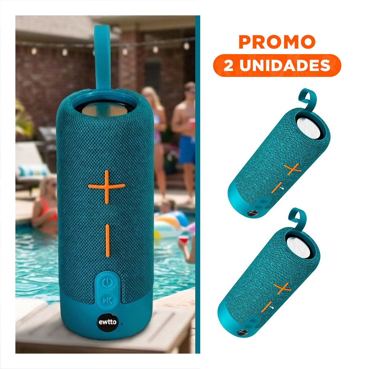 PACK2 PARLANTE GAMER CELESTE SONIDO POTENTE Y TECNOLOGIA PORTATIL PARA COMPUTADORA - 1