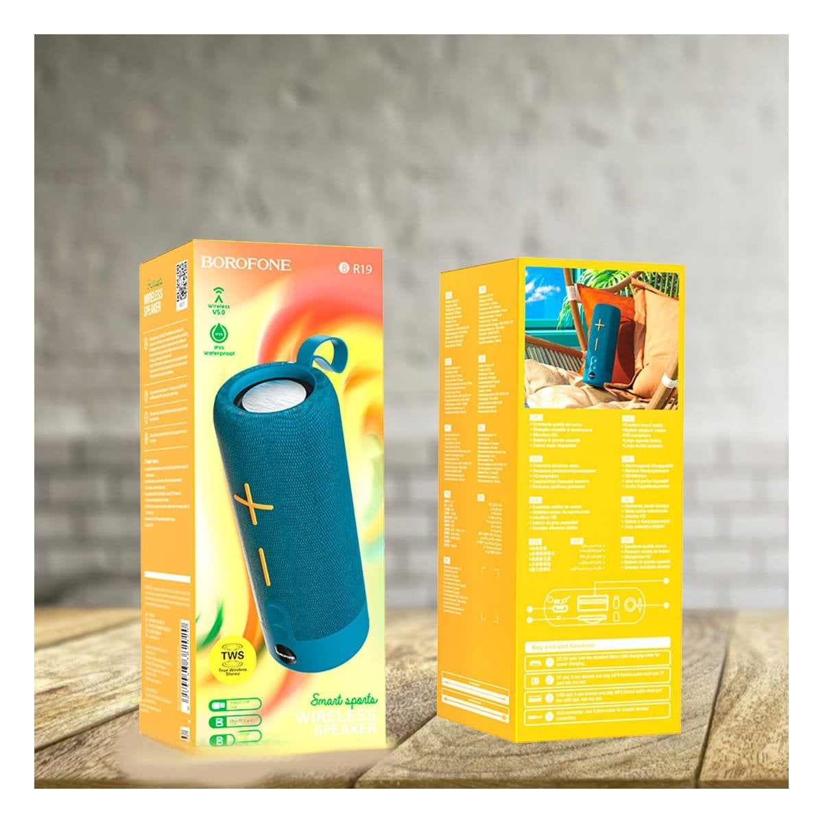 PACK2 ALTAVOZ MODERNO VERDE TECNOLOGIA FUNCIONAL PARA MUSICA, JUEGOS Y PELICULAS Y+PAPEL REGALO - 5