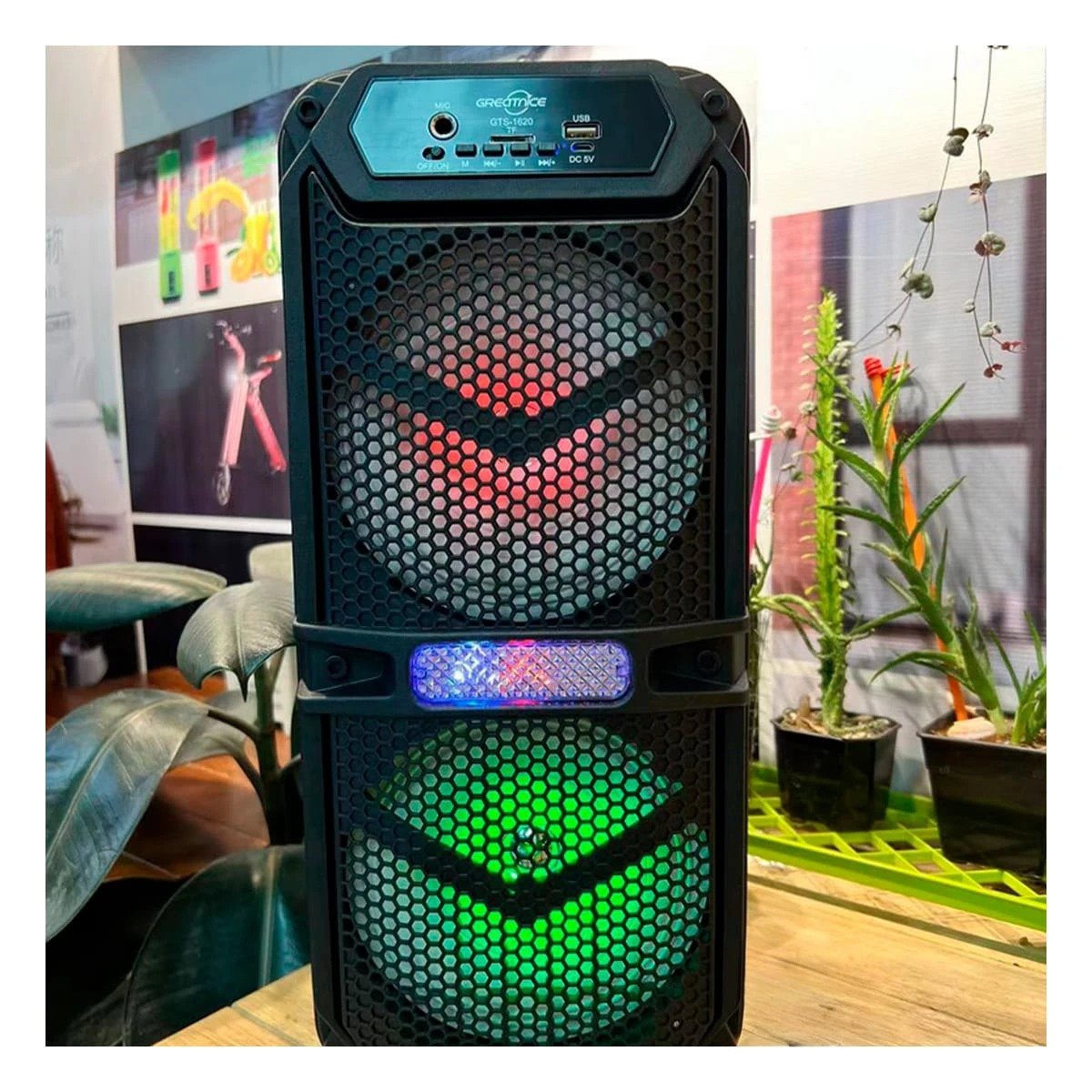 PACK4 SISTEMA AUDIO COLOR NEGRO CON SONIDO AMPLIO PARA REUNIONES Y EVENTOS Y+REGALO STICKER - 3
