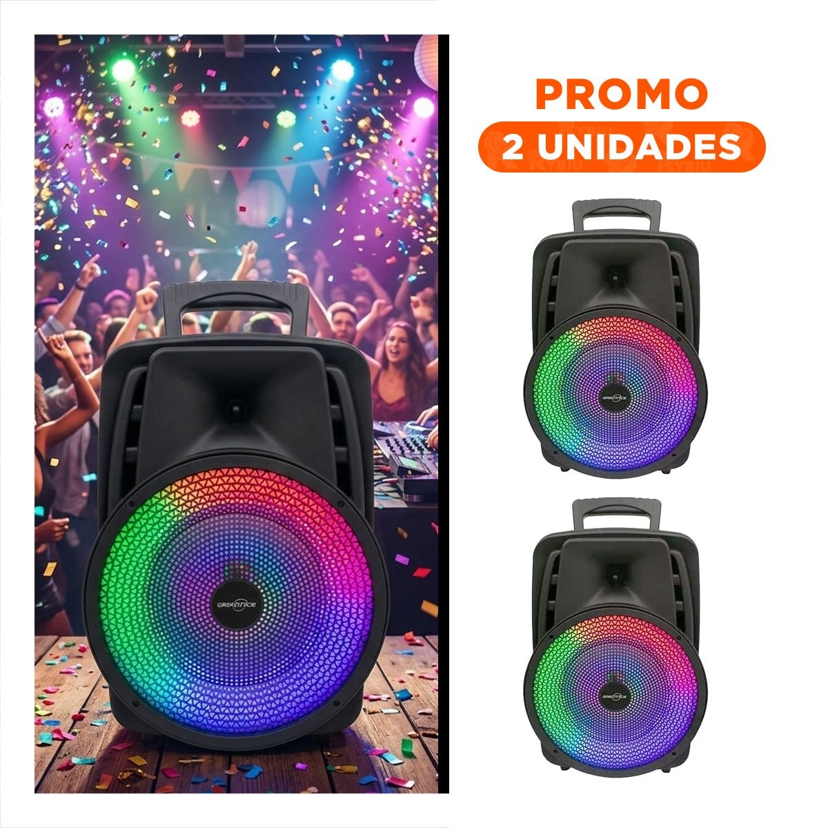 PACK2 REPRODUCTOR COMPACTO CON BLUETOOTH SONIDO POTENTE Y CLARO PARA OFICINA Y HOGAR - 1