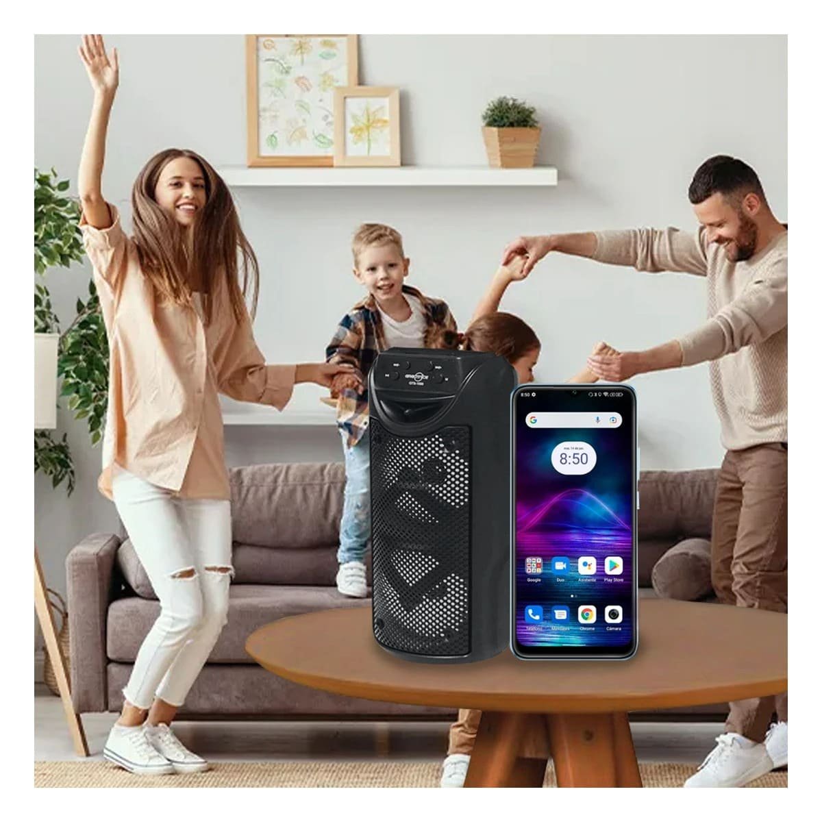 PACK4 PARLANTE MULTIMEDIA NEGRO PARA MUSICA SONIDO PROFESIONAL Y POTENTE Y+REGALO STICKER - 3