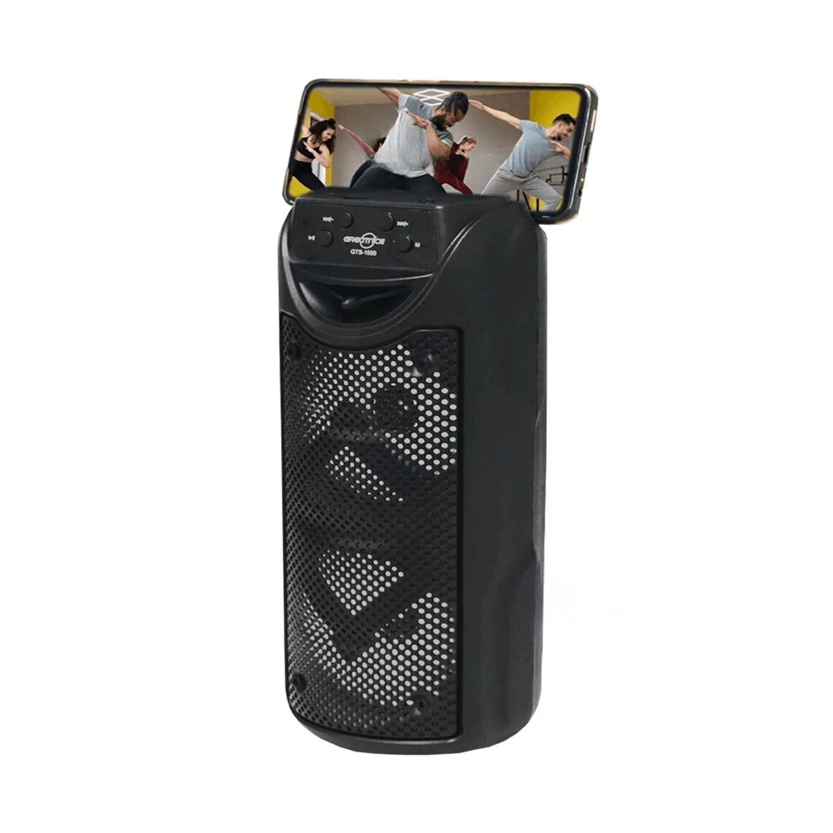 PACK6 SISTEMA PORTATIL NEGRO PARA MUSICA SONIDO DURADERO Y POTENTE PARA CASA Y+REGALO STICKER - 2