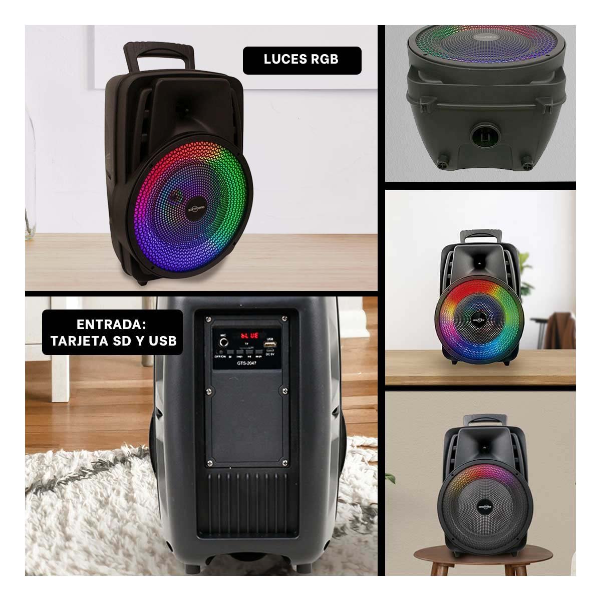 PACK4 REPRODUCTOR INALAMBRICO CON BLUETOOTH AUDIO CLARO Y POTENTE PARA HOGAR Y+REGALO STICKER - 2