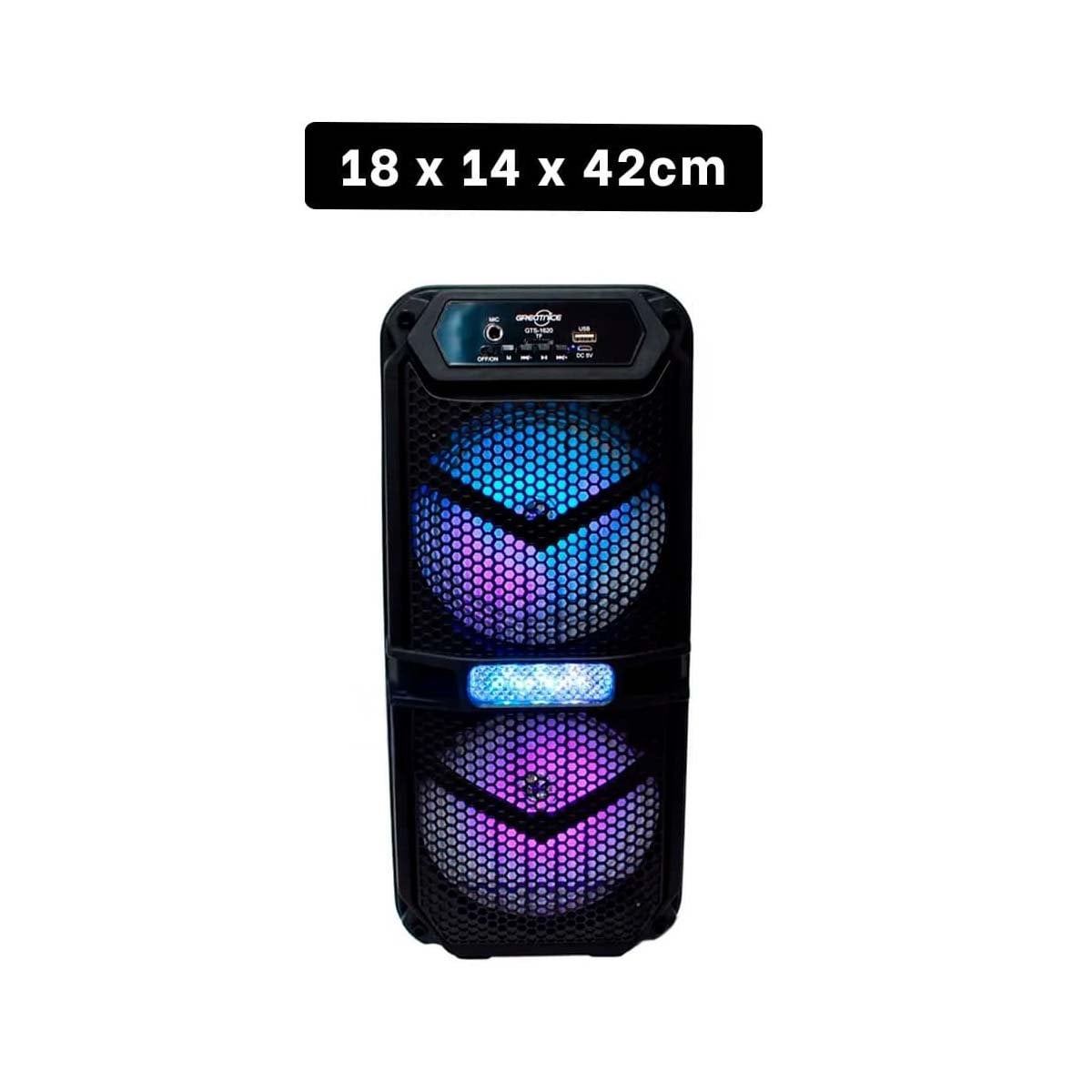 PACK6 BOCINA COLOR NEGRO RECARGABLE CON CONEXION RAPIDA BLUETOOTH Y+REGALO STICKER - 4