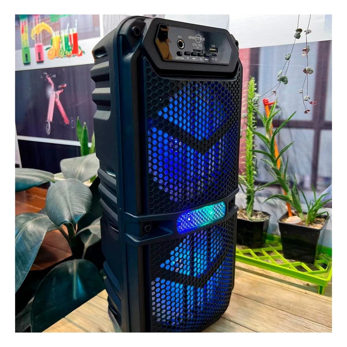 PACK6 BOCINA COLOR NEGRO RECARGABLE CON CONEXION RAPIDA BLUETOOTH Y+REGALO STICKER - 5