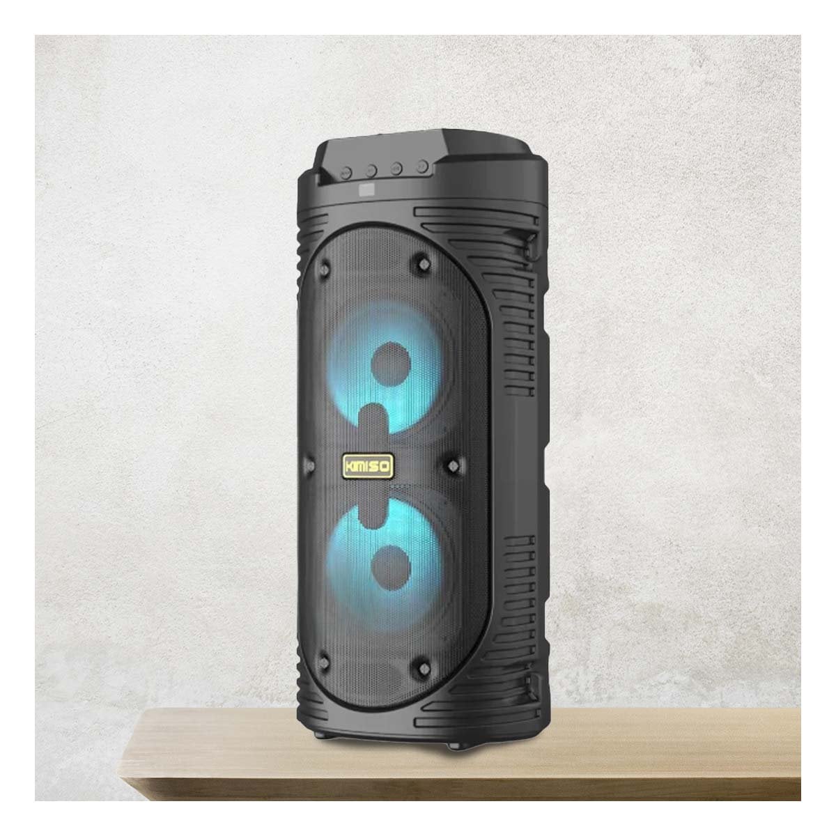 PACK2 EQUIPO SONIDO TORRE BLUETOOTH CON LUZ LED NEGRO Y+REGALO STICKER - 3