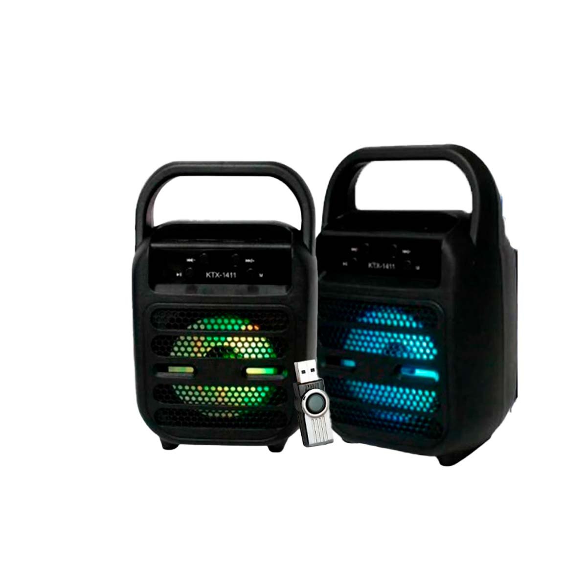 PACK4 BOCINA BLUETOOTH USB NEGRO CON CONEXION BLUETOOTH ESTABLE Y+PAPEL REGALO - 3