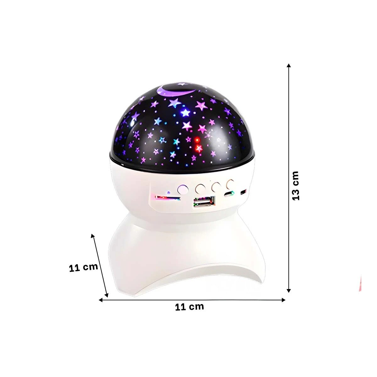 PACK2 ALTAVOZ CON LUZ CÁLIDA Y LAMPARA COLOR BLANCO PARA HOGAR - 4