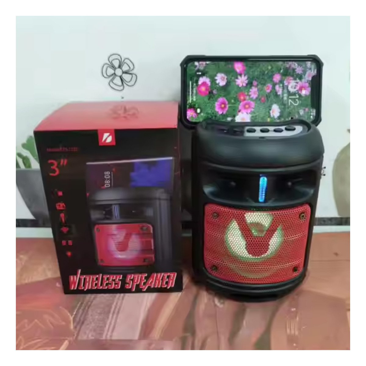 PACK6 EQUIPO SONIDO BLUETOOTH PORTATIL NEGRO CON FORMATO COMPACTO Y+REGALO STICKER - 3