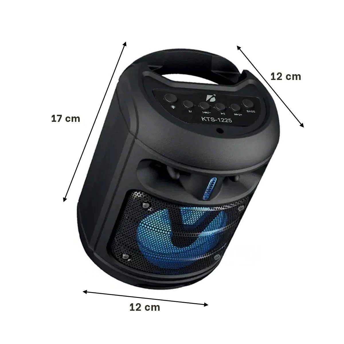 PACK6 EQUIPO SONIDO BLUETOOTH PORTATIL NEGRO CON FORMATO COMPACTO Y+REGALO STICKER - 4
