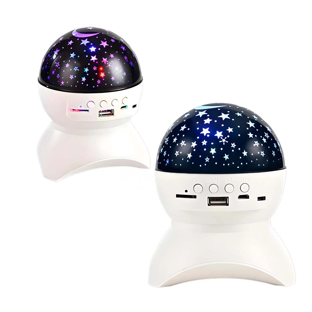 PACK4 ALTAVOZ BLANCO CON TONOS MULTICOLOR Y LAMPARA PARA SALA Y+PAPEL REGALO - 3