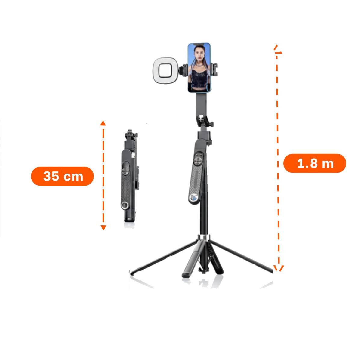 PALO SELFIE EXTENSIBLE PARA FOTOGRAFIA MOVIL 1,8M Y+POST IT - 4