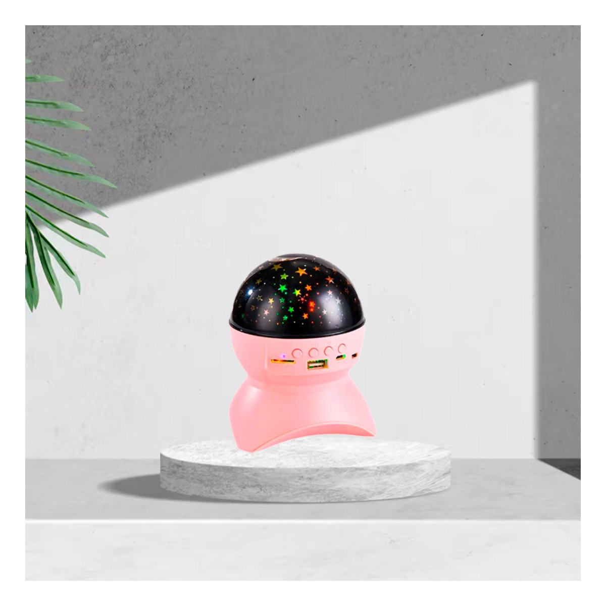 PACK6 PARLANTE ROSADO CON ESTILO MINIMALISTA Y LAMPARA PARA SALA - 3