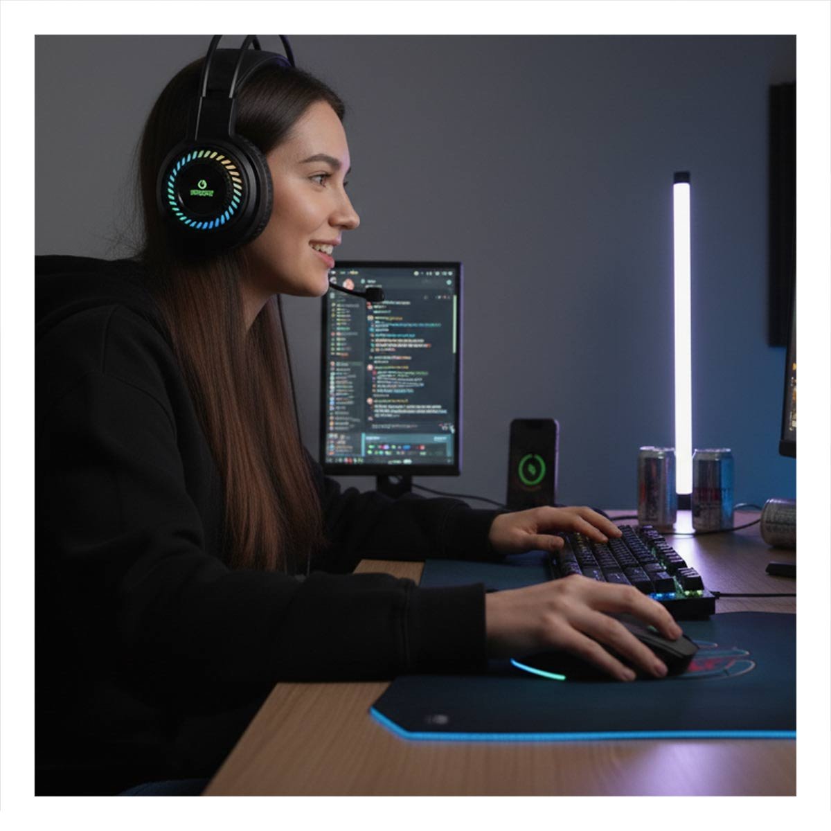 PAQUETE PARA DIVERSION CONTINUA Y TECNOLOGÍA AVANZADA GAMER 3 EN 1 NEGRO Y+PAPEL REGALO - 5