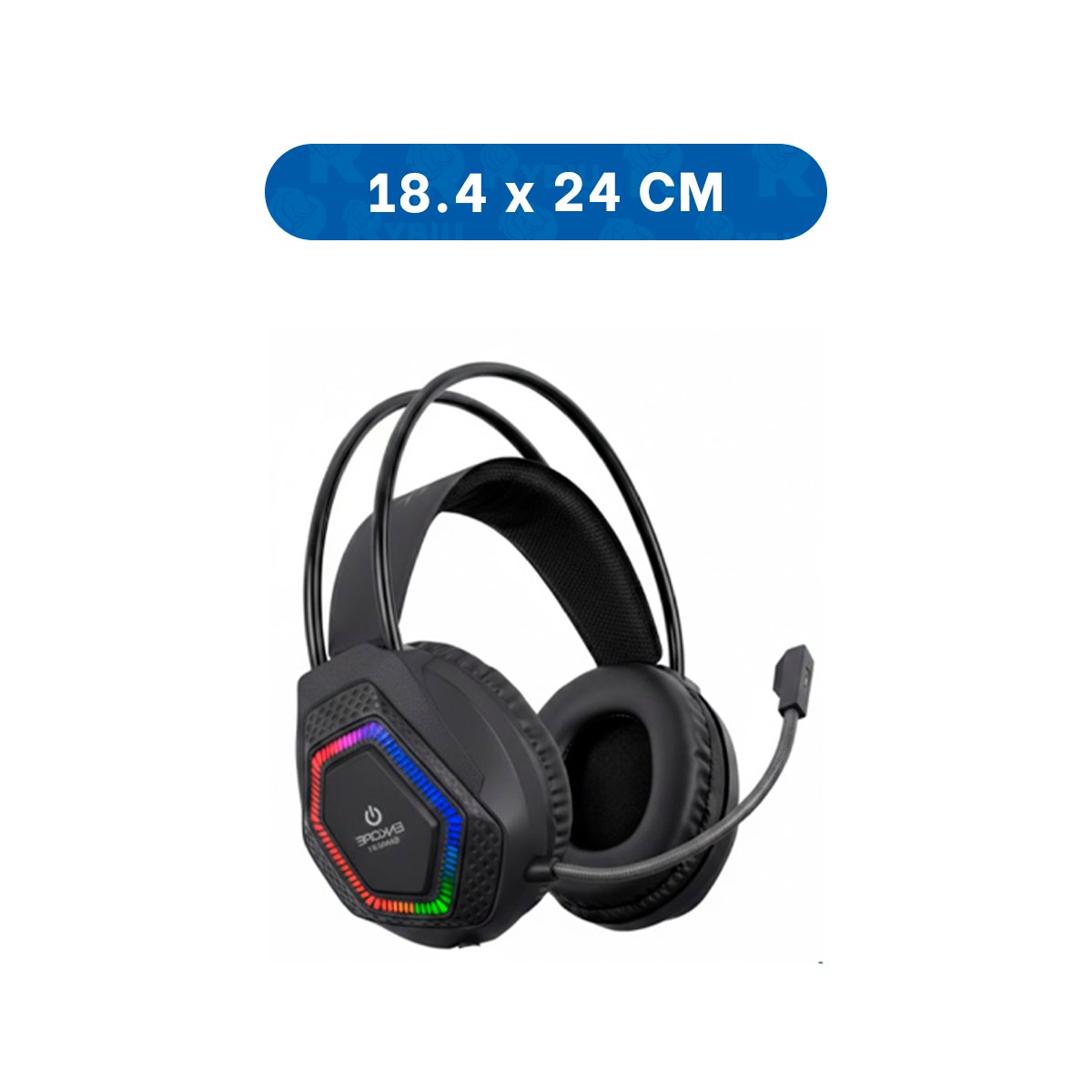 PACK4 CASCOS PARA COMPUTADORA GAMER PRO CON MICROFONO NEGRO ESTEREO Y+PAPEL REGALO - 4