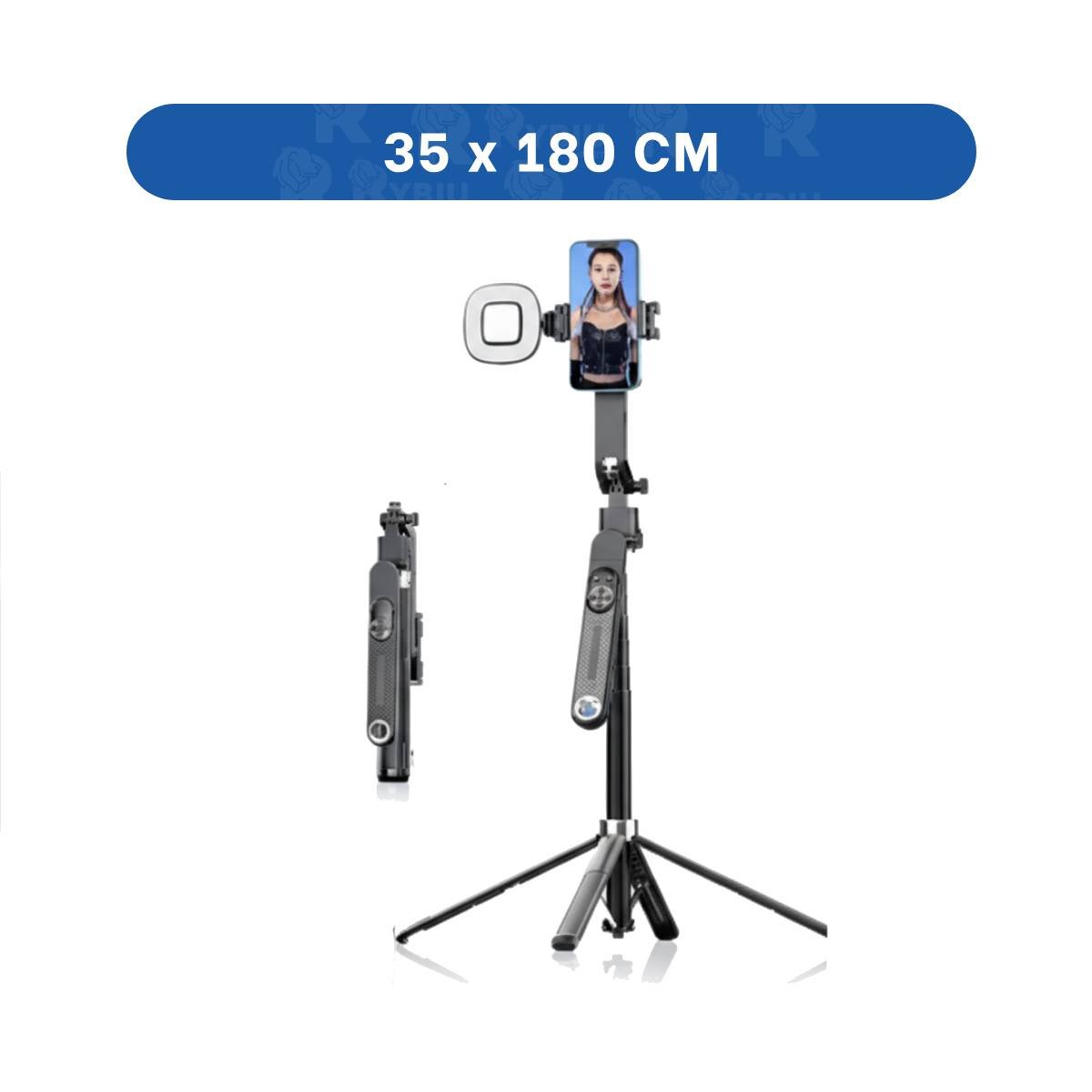 PACK2 BRAZO SELFIE CON TRIPODE AJUSTABLE PARA CELULAR 1,8M - 4