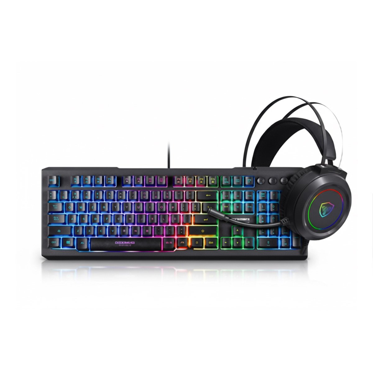 PACK2 SET PROFESIONAL CON RENDIMIENTO Y GAMER 3 EN 1 PRECISION NEGRO Y+REGALO STICKER - 2