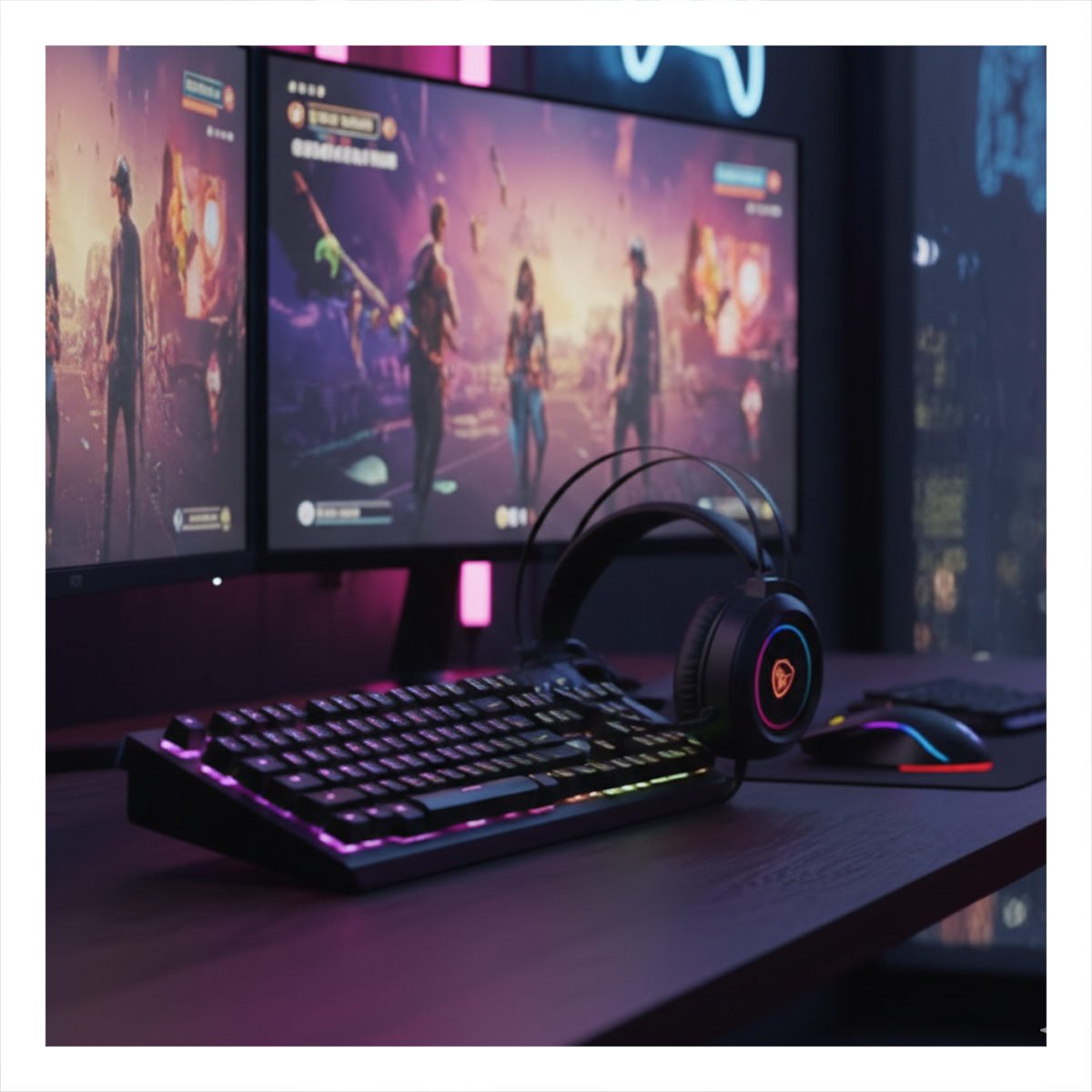 PACK2 SET PROFESIONAL CON RENDIMIENTO Y GAMER 3 EN 1 PRECISION NEGRO Y+REGALO STICKER - 3