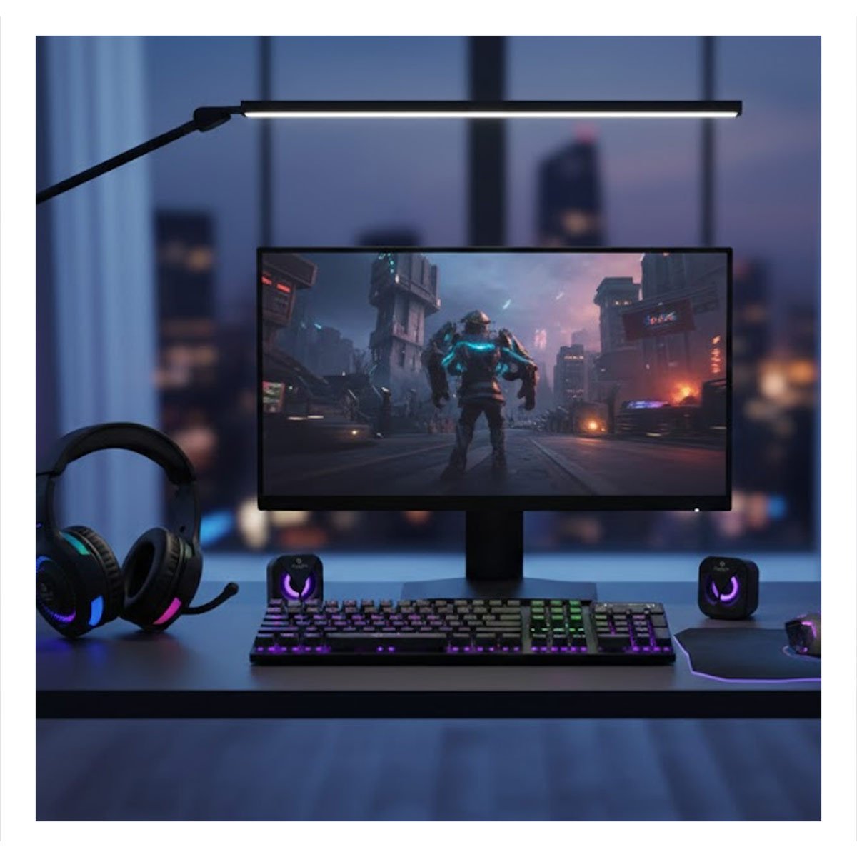 PACK2 CONJUNTO PARA DIVERSION CONTINUA GAMER 5 EN 1 EN NEGRO Y+REGALO STICKER - 3