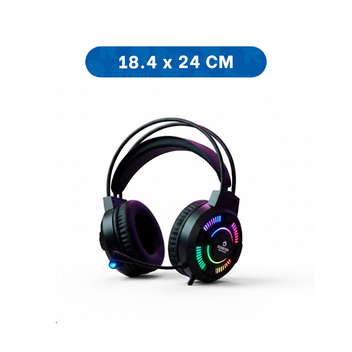 PACK2 AUDIFONO PARA COMPUTADORA GAMER CON MICROFONO INTEGRADO SONIDO ESTEREO NEGRO - 4