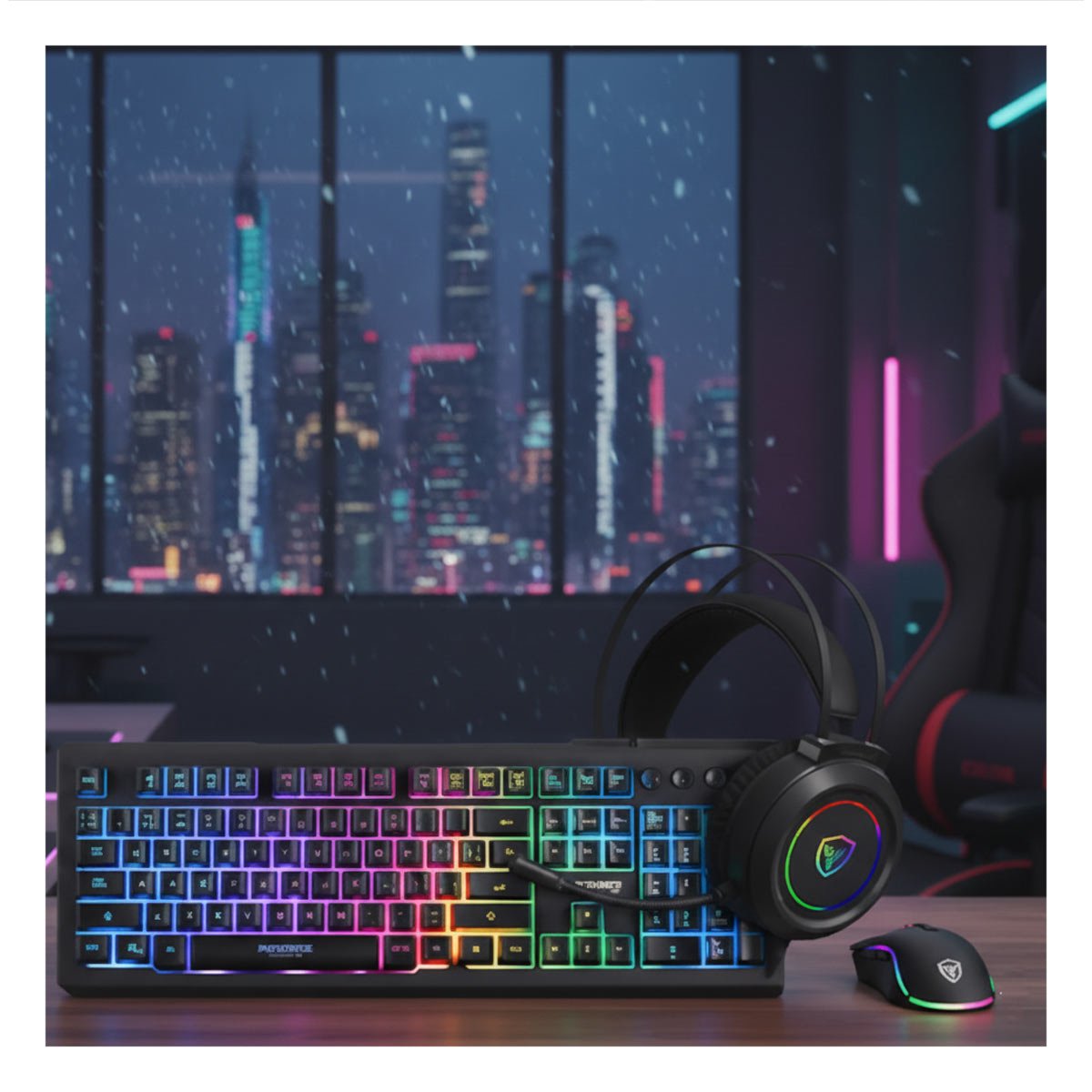 PACK2 SET COMPLETO CON GAMER 3 EN 1 POTENCIA Y COMODIDAD NEGRO - 2