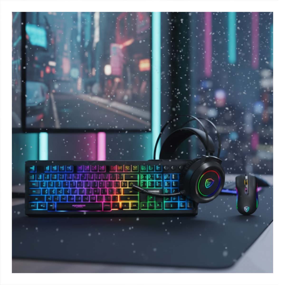 EQUIPO PROFESIONAL PARA ESTILO Y GAMER 3 EN 1 PRECISION NEGRO Y+REGALO STICKER - 2
