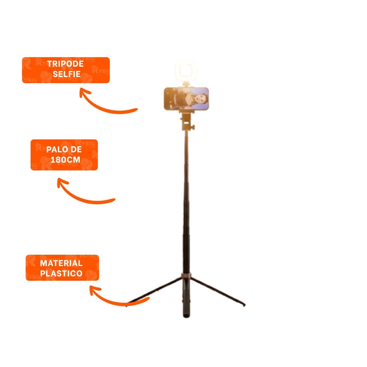 PALO SELFIE CON TRIPODE EXTENSIBLE PARA CELULAR 1,8M - 3