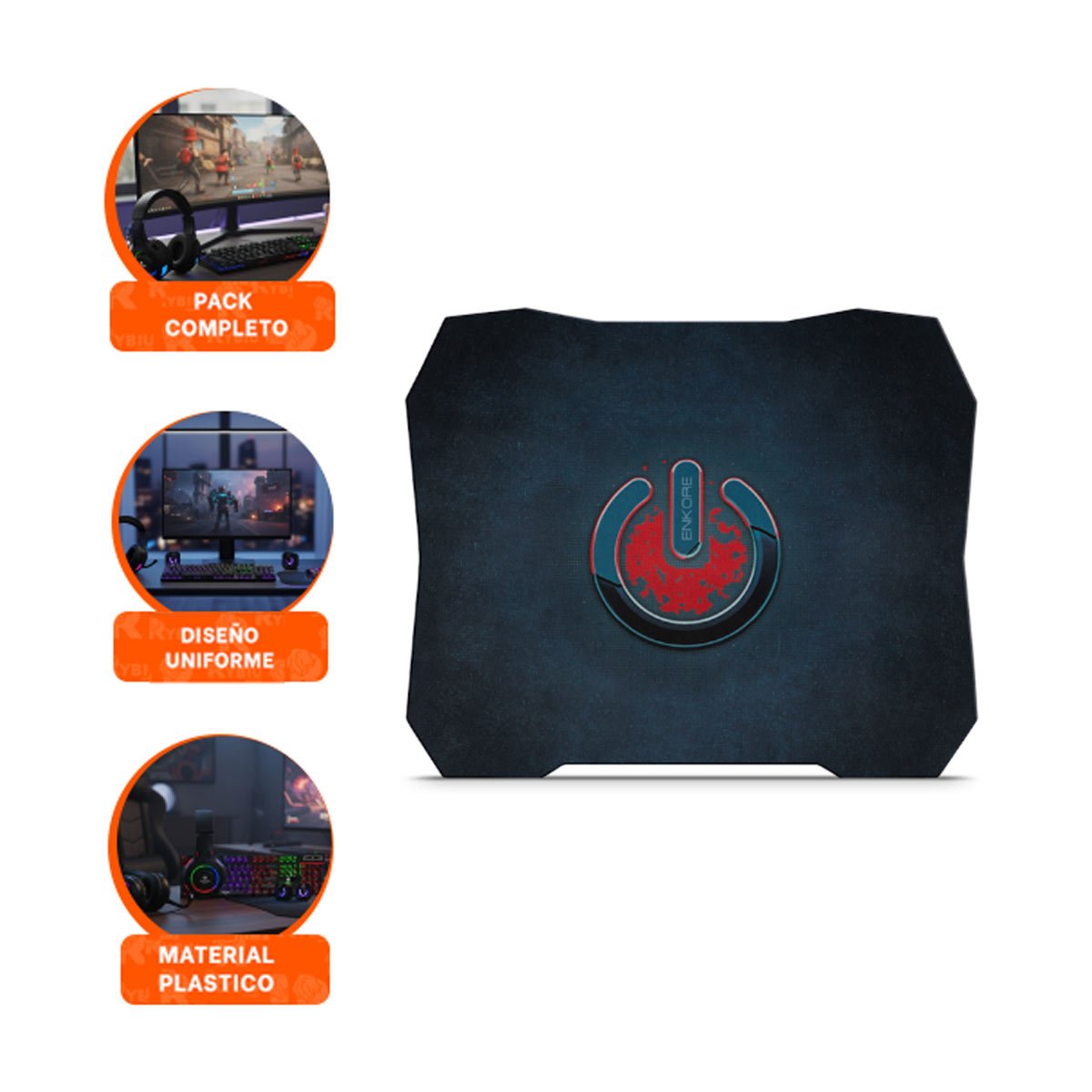 SET GAMER 5 EN 1 CON TECNOLOGÍA AVANZADA Y DISEÑO ELEGANTE PARA JUGADORES EN NEGRO - 3