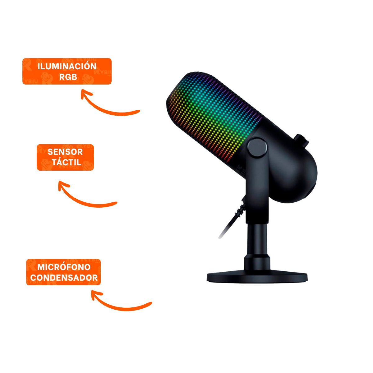 APARATO DE AUDIO PENSADO PARA STREAMING Y GRABACION NEGRO - 3