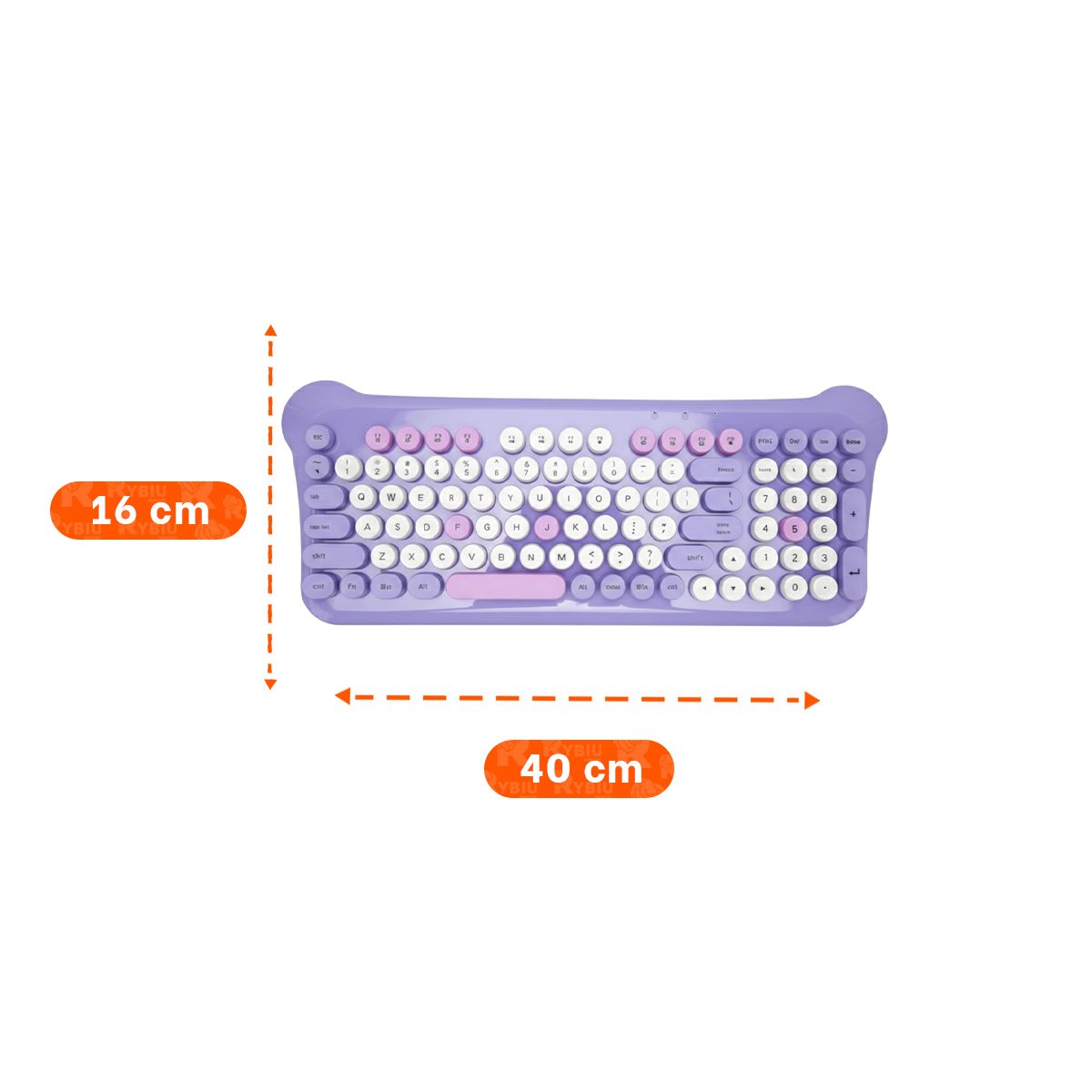 KIT DE TECLADO Y MOUSE INALAMBRICO PARA ESPACIOS DE TRABAJO MODERNOS MORADO - 4